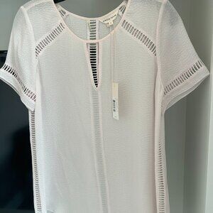 NWT Rebecca Taylor Short Sleeve Silk Top